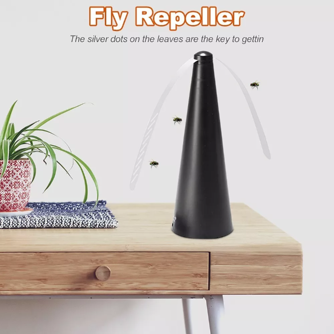 Ventilador Portátil Repelente de Moscas y Mosquitos – Seguro para Comidas al Aire Libre