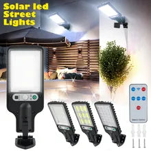Lámpara Solar LED Inteligente para Exteriores – Resistente al Agua con Sensor de Movimiento