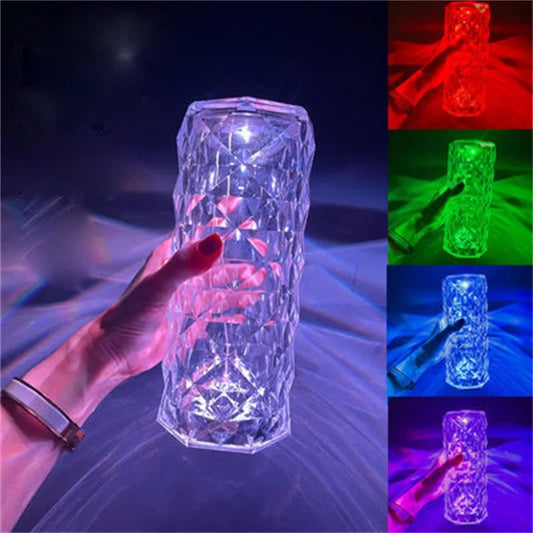 Lámpara de Espejo LED Recargable RGB 16 Colores - Diseño Diamante