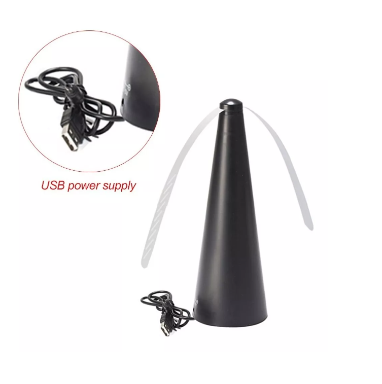 Ventilador Portátil Repelente de Moscas y Mosquitos – Seguro para Comidas al Aire Libre